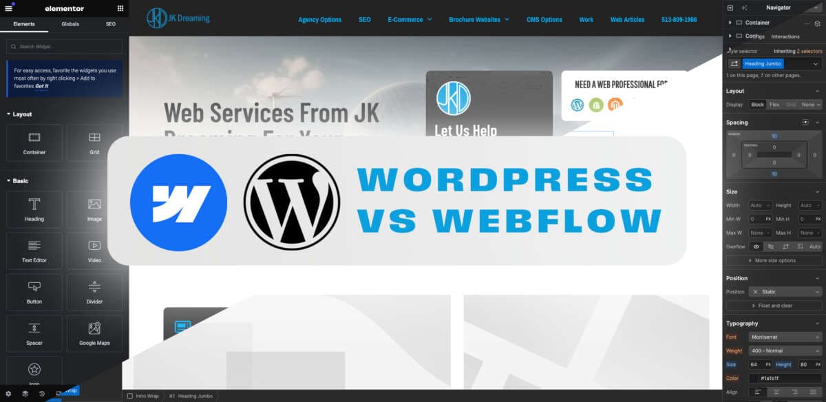 Wordpress Vs Webflow Comparison: Witch One Is King? feature image