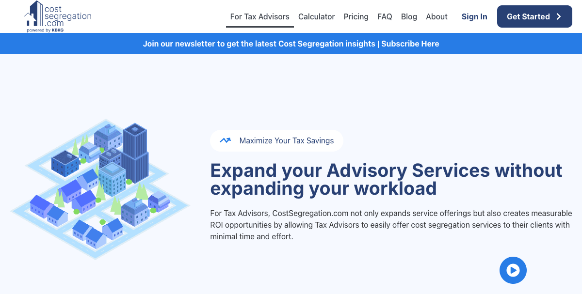 Cost Segregation Pro website screenshot 3