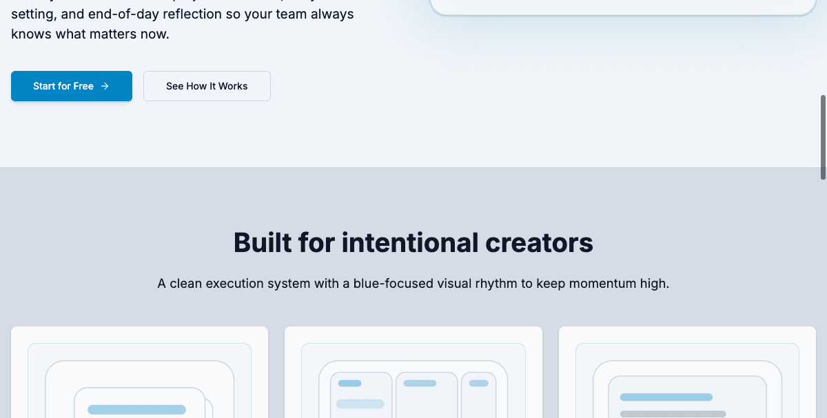 Frankly Planner website screenshot 3