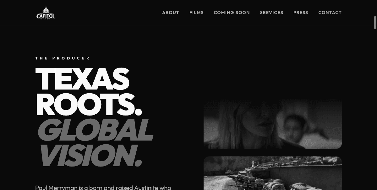 Paul Merriman website screenshot 3