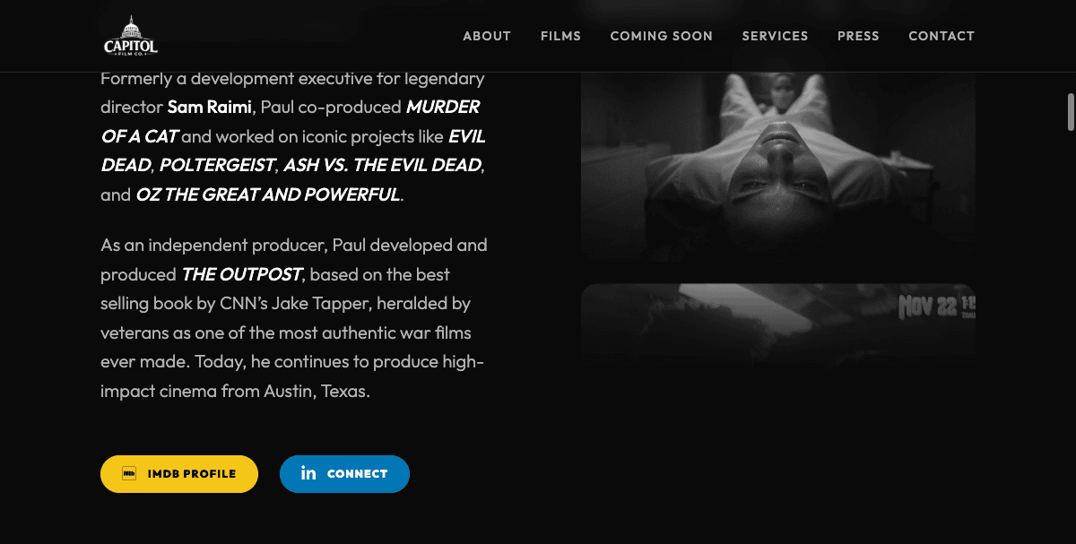 Paul Merriman website screenshot 4