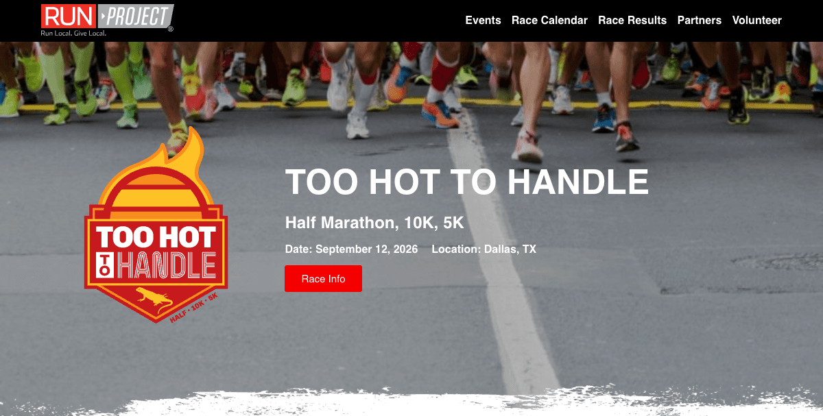 Run Project website screenshot 3