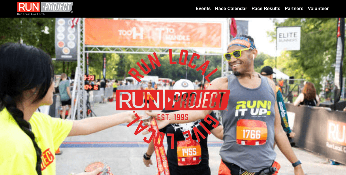 Run Project website screenshot 4