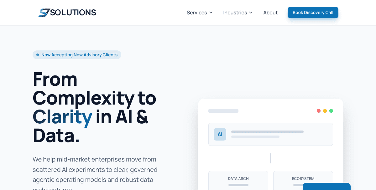S7 Solutions website screenshot 2
