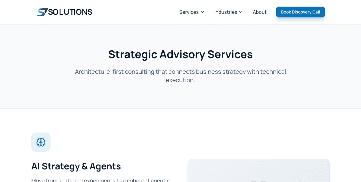 S7 Solutions website screenshot 4