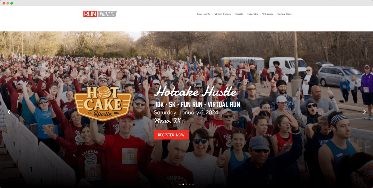 Run Project website design view 2