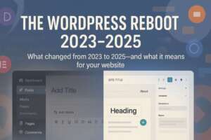 The Wordpress Reboot 2023-2025