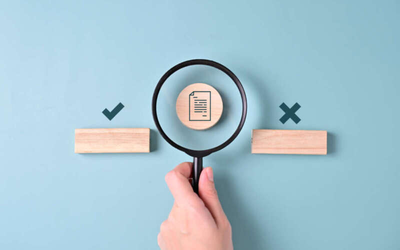 Digital business document management and checking system